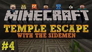Minecraft Temple Escape #4 with The Sidemen (Minecraft Trolling)