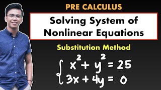 Pre Calculus - Solving System of Nonlinear Equations | Systems of Equations