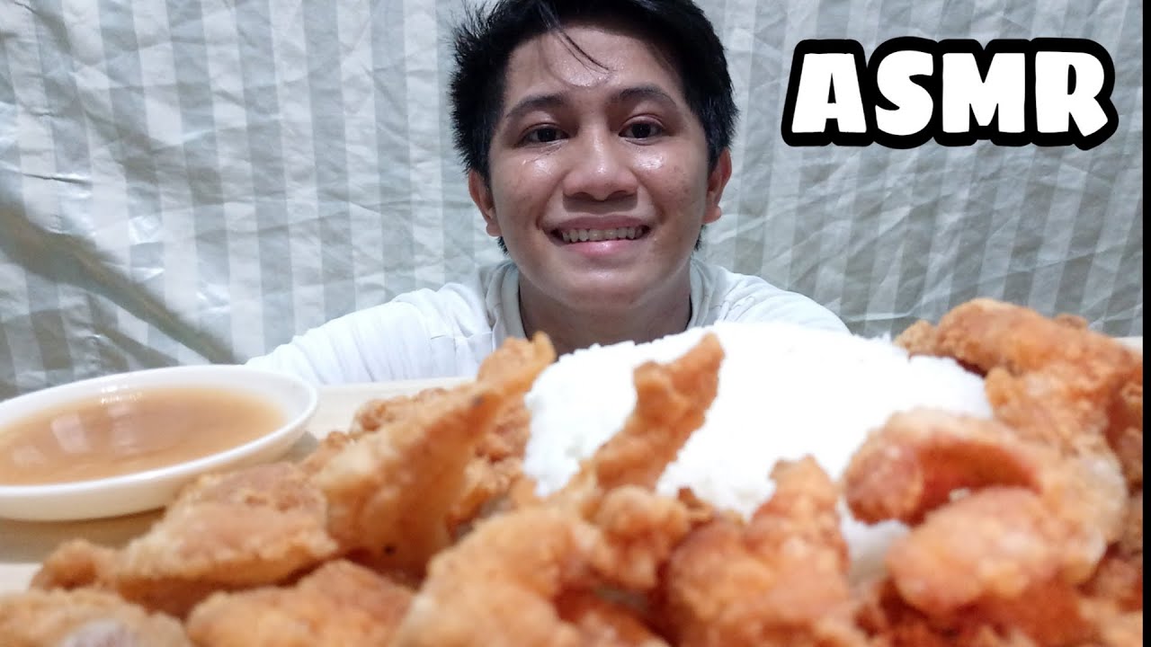 ASMR Crispy Chicken Skin Mukbang | Eating sounds | My First Asmr ...