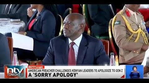 President Ruto offers apology to Gen Z