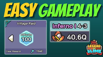 Inferno I 4-3 Stage Gameplay - Max Level Dungeons | Toys, Relics - Legend of Slime: Idle RPG