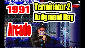 1991 Terminator 2 T2 Arcade Old School Game Playthrough Retro game