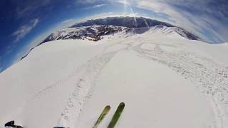 Backcountry Skiing: POV of Uintahs Utah Powder