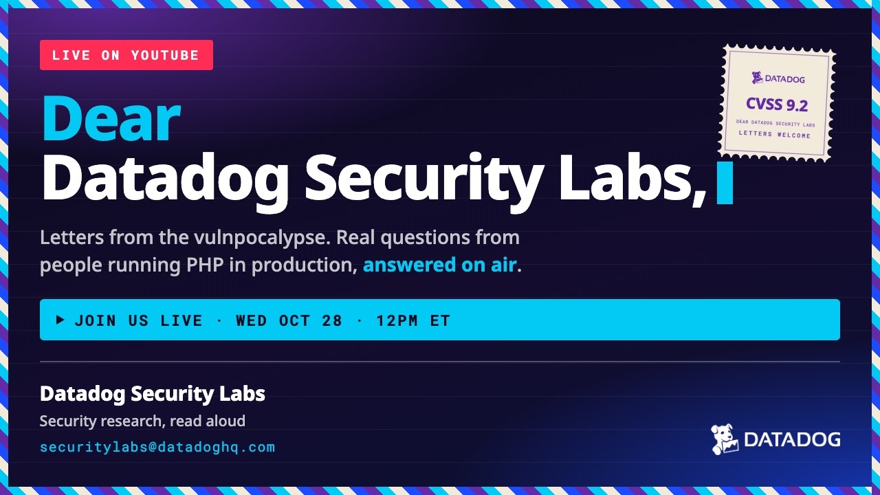 Dear Datadog Security Labs | PHP Edition - YouTube