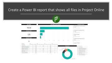 Create a Power BI report that shows all files in Project Online
