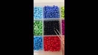 صنع اساور من الخرز تجميع مقاطع تيك توك🍒✨! Making  bracelets from beads🍒✨