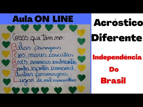 Independência Do Brasil: Acróstico Diferente - YouTube