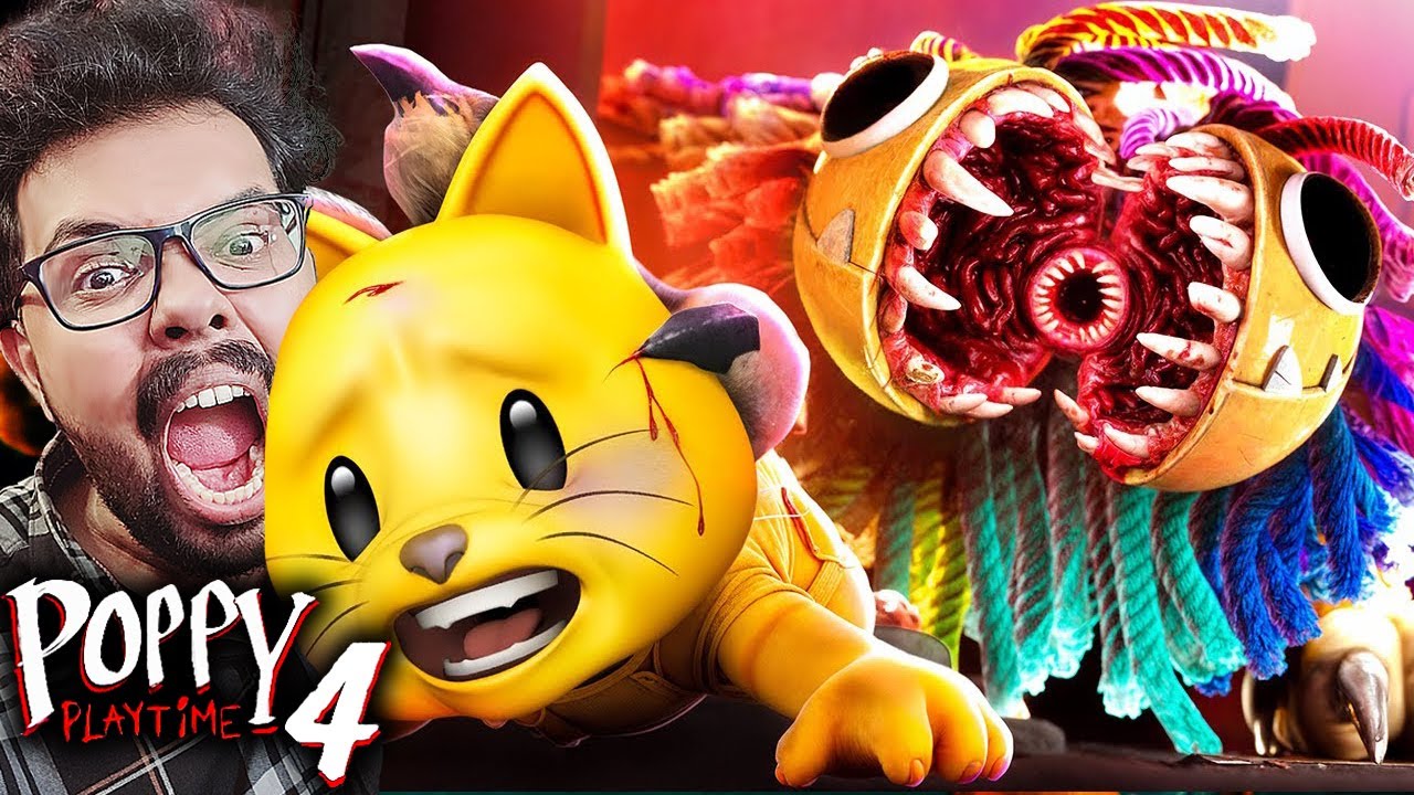 YARNABY BOSS FIGHT IS SCARY !! POPPY PLAYTIME CHAPTER 4 FULL GAME ...