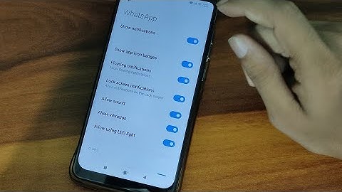 Redmi note 10 pro WhatsApp notification settings,How to turn off notification,notification band kare