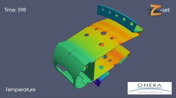 HPC FE simulation of an aircraft engine multiperforated combustion chamber using Z-set