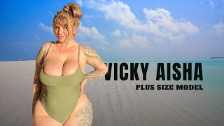 Vicky Aisha Glamorous Australian Curvy Model | Plus Size Fashion | Bio & Facts