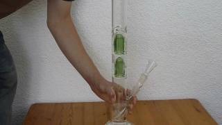 Black Leaf Double Percolator Bong Gper 1