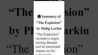 The Explosion Summary