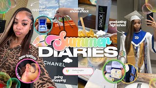 SUMMER DIARIES 007. 🌸🫧| graduation, new tattoo, grad gifts, maintenance, friends|| Ra’Mariah Alexia