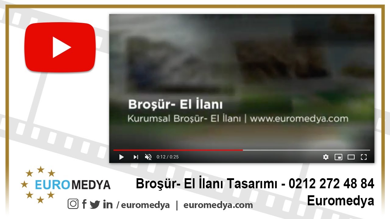 Broşür- El İlanı Tasarımı - 0212 272 48 84 - Euromedya