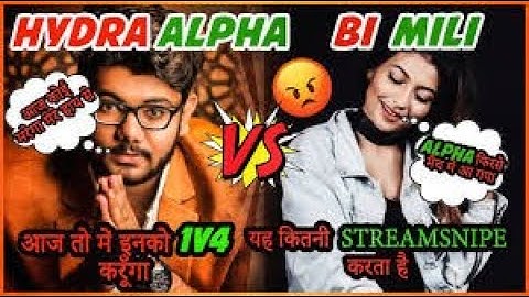 HydraAlpha and MiLi again in match | Alpha+Python vs Mili squad | Emulator | Full FIGHT PUBG MOBILE