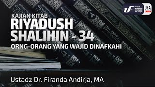 Kitab Riyadush Shalihin #2.13 : Bab 36 Orang-Orang Yang Wajib Dinafkahi