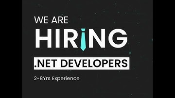 .NET Developer Job Openings