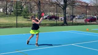 Pickleball Topspin Serve, by Annette Eberhardt