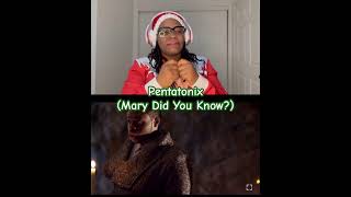 Reaction | Pentatonix - Mary Did You Know #shorts #pentatonix #reaction #marydidyouknow #christmas