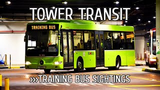 Tower Transit Training Bus Sightings (Route Familiarisation)