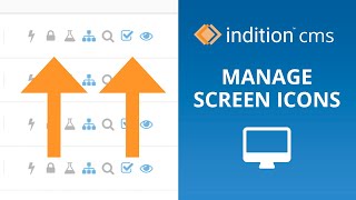 Manage Screen Icons (Page specific icons) | Indition CMS