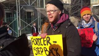 Raw Footage: Protests in Front of James Admin February 17th