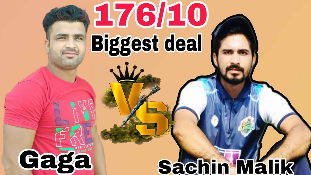 Sachin Malik 🆚 Gaga boller target🎯 176/10 unbleveable deal match  @TenniscricketBijnor105