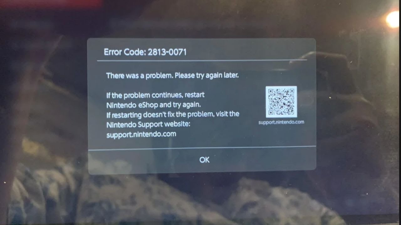 How To Fix Nintendo E-shop Error Code 2813-0071? - YouTube