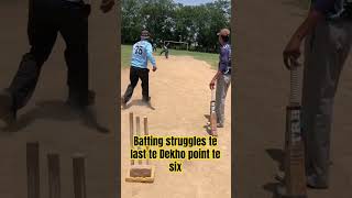 Batsman de shot lyi struggling Dekho te last tk Dekho. Last ch point te six check kro #batting #six