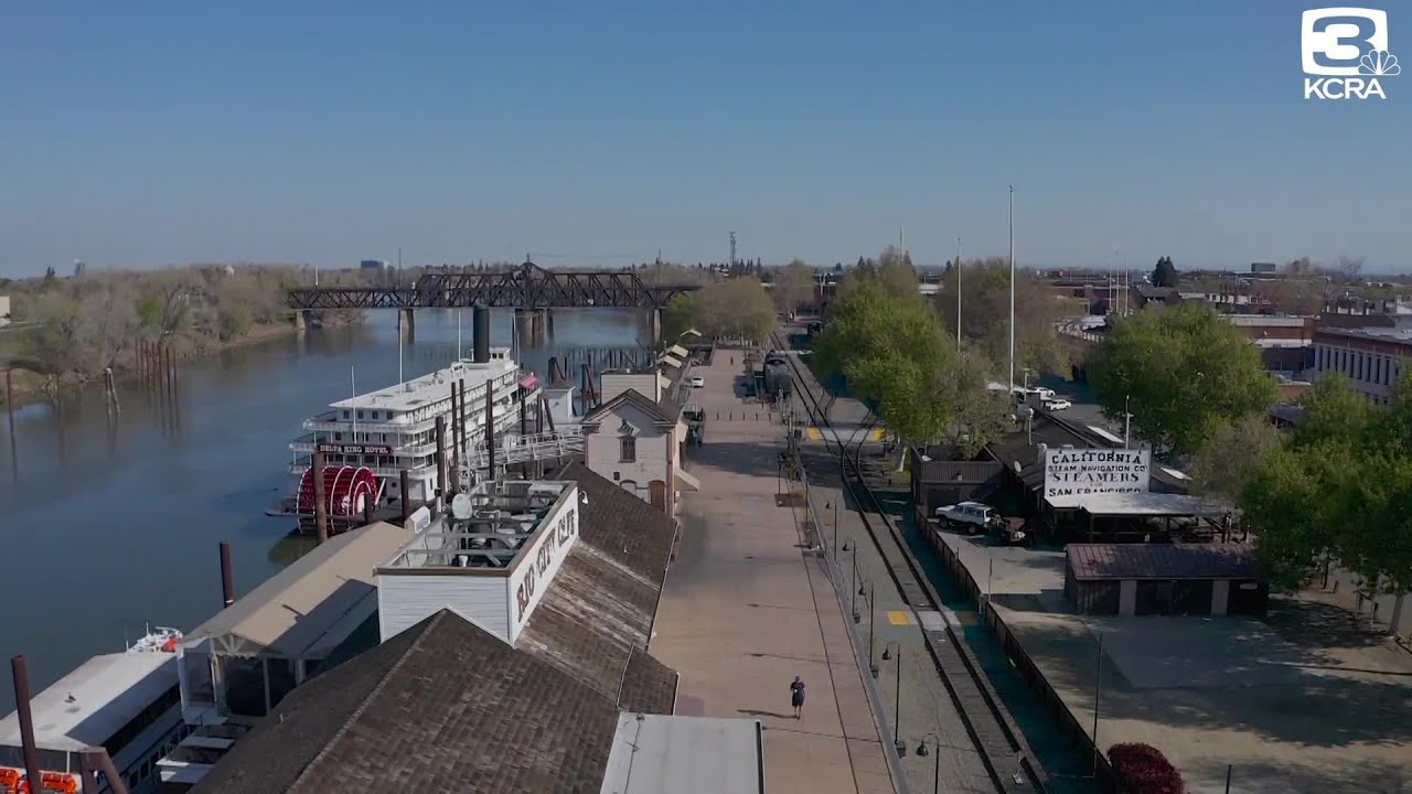 Drone video shows barren Sacramento streets YouTube