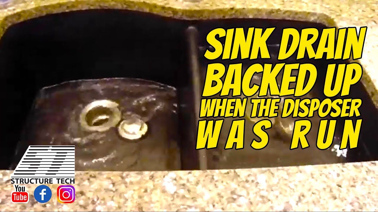 Sink drain backed up when the disposer was run during an Edina, MN Home