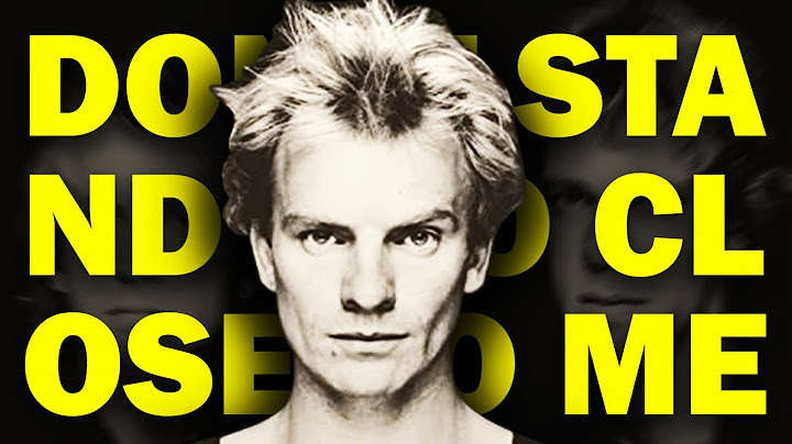 Don't Stand So Close to Me Piano version - Piano performance video thumbnail