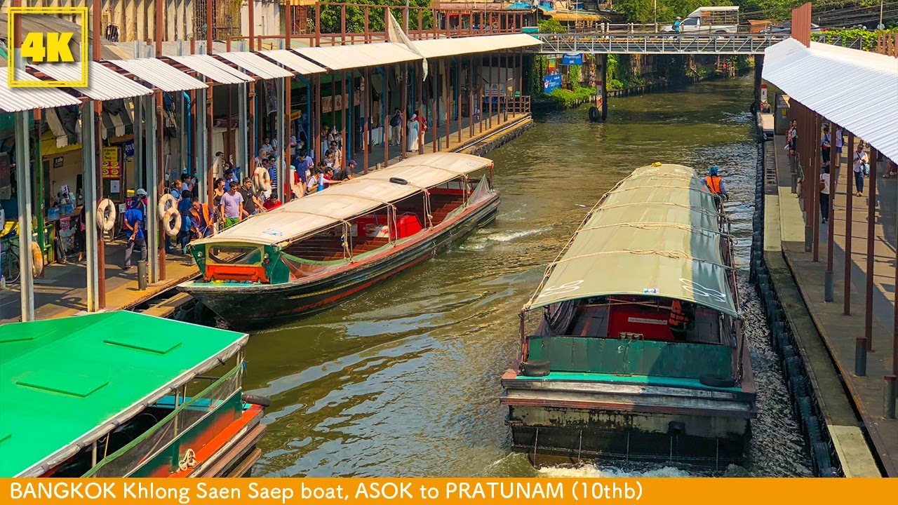 BANGKOK Khlong Saen Saep boat , ASOK to PRATUNAM(Price 10thb)