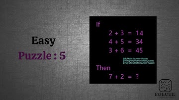 Easy Level - Puzzle 5 - Solutions - Math Number Puzzles - Puzzle Games - Solver by JT