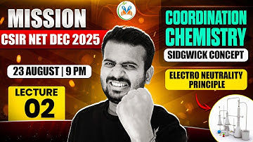 CSIR NET Dec 2025 | CSIR NET Coordination Chemistry | Sidgwick Concept Explained