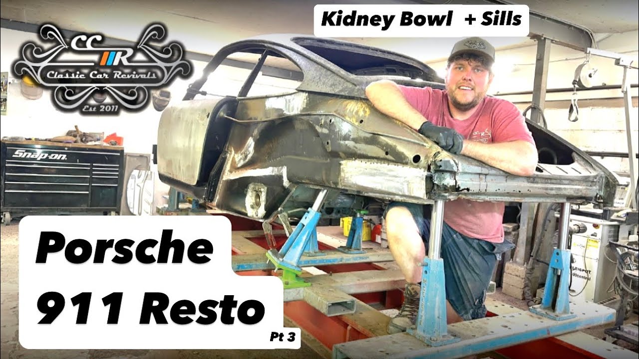 Rusty Porsche 911 Restoration PT3! Kidney Bowl, Longitudinal and Sills….the rust never stops!!!