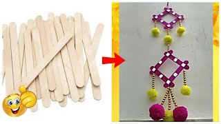 Best Ice Cream Sticks Latest Craft | Ice Cream Sticks Wall Hanging | Best popsicles craft