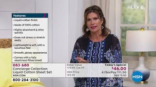Concierge Collection Liquid Cotton Sheet Set  Soft Colors screenshot 5