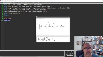 How to use AutoHotkey to write on a computer and perform OCR on the handwriting