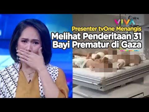 Isak Tangis Presenter tvOne Melihat Bayi Prematur di Gaza saat Siaran