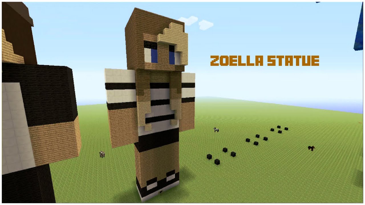 Minecraft | Zoella Statue | Tutorial - YouTube