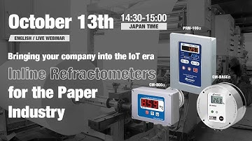ATAGO Inline Refractometers for the Paper Industry
