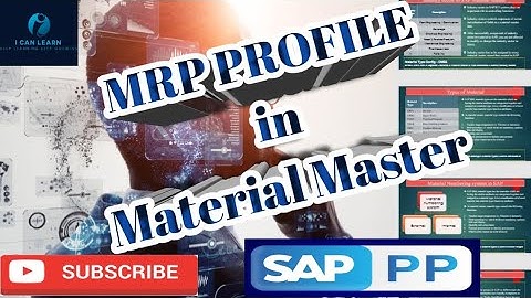 Day 11 - What is MRP Profile in the Material Master | Default Values in Material Master | MMD1