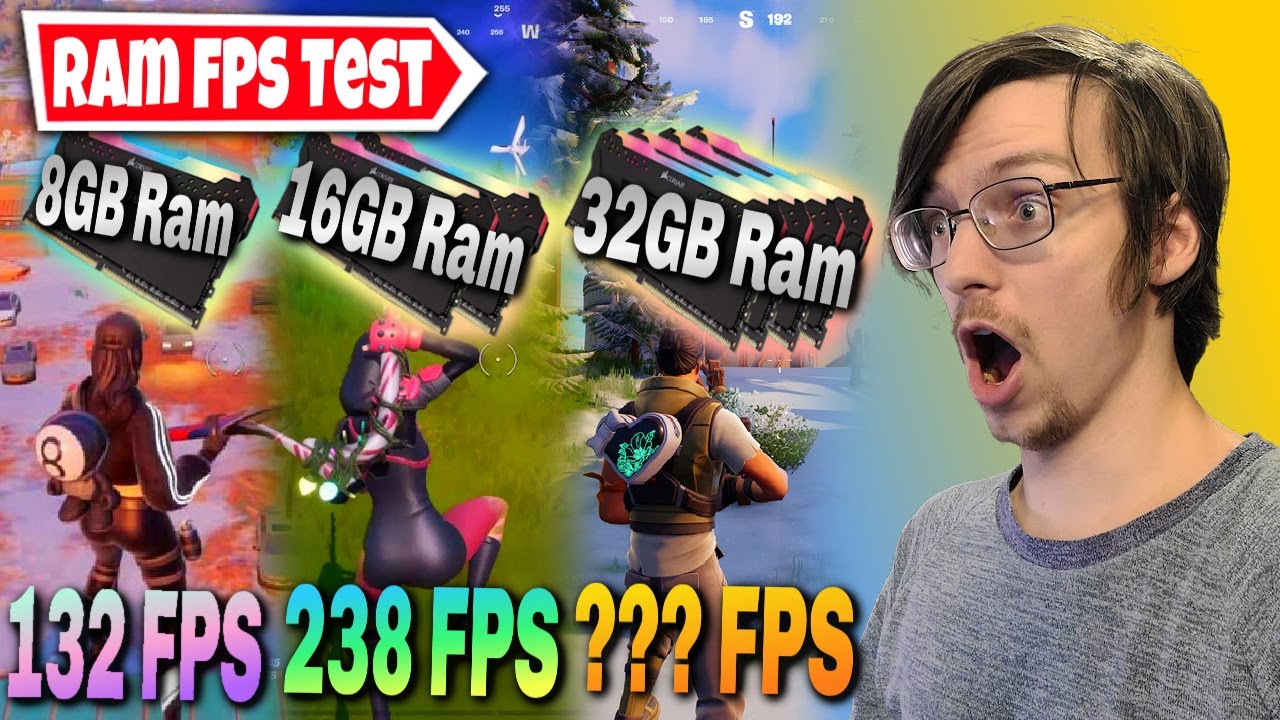 8GB RAM vs. 16GB RAM vs. 32GB RAM (5 Games) 