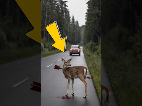 Look how she saved the wounded deer !!! #animals #deer