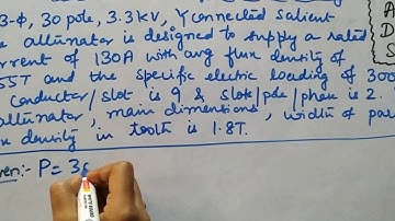 Module 5 Problems on design of stator winding