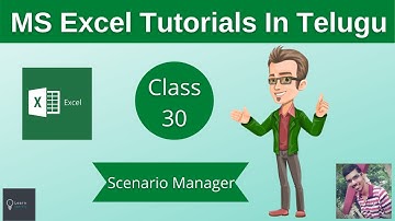 MS Excel In Telugu || Scenario Manager || What If Analysis || Part 30