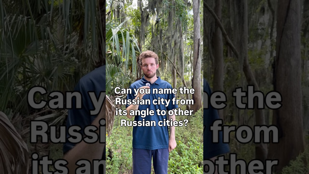 Can I name the Russian city from its angle to other cities? #shorts