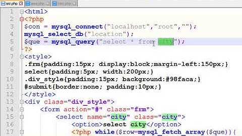 jQuery , PHP & mysql Dependent DropDown List